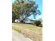 Single-story home with mature trees, a well-maintained lawn, and a driveway at 39343/39349 Rusbe, Zephyrhills, FL 33540