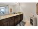 Bathroom features granite counters and decorative accents at 5624 Fisher Glen Loop, Wesley Chapel, FL 33545