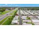 Aerial view showcases the community's layout and proximity to main roads and amenities at 7118 El Meyers St, Zephyrhills, FL 33541