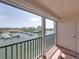 Relax on this private balcony overlooking the beautiful marina and intercoastal waterway at 7600 Sun Island S Dr # 603, South Pasadena, FL 33707