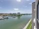 Enjoy panoramic water views of the marina and intercoastal waterway from the private balcony at 7600 Sun Island S Dr # 603, South Pasadena, FL 33707