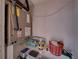 Handy utility closet with shelving provides for extra storage space at 7600 Sun Island S Dr # 603, South Pasadena, FL 33707