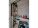Storage room with shelving and utility equipment at 7600 Sun Island S Dr # 603, South Pasadena, FL 33707