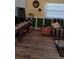 Living room featuring hardwood flooring and bright colors at 7608 Chenkin, Zephyrhills, FL 33540