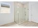 Sleek bathroom showcasing frameless glass shower and minimalist design at 8316 Golden Beach Ct, Parrish, FL 34219