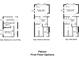 Detailed floor plan showcasing the Falcon's first-floor layout options and room dimensions at 8316 Golden Beach Ct, Parrish, FL 34219