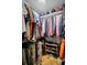 Organized walk-in closet providing plenty of hanging and storage space at 1151 Lancer Ln, Tarpon Springs, FL 34689