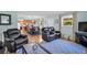Inviting living room showcases an open layout with sleek furnishings and abundant natural light at 1400 Tarpon Woods Blvd # A4, Palm Harbor, FL 34685