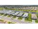 Beautiful aerial view of a modern neighborhood with serene ponds and lush landscaping at 16126 San Donato Pl, Bradenton, FL 34211