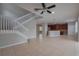 Bright open-concept living space flowing into the kitchen area at 20109 Bay Cedar Ave, Tampa, FL 33647