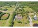 Aerial view of the property showing the location of the home at 3452 Forelock Rd, Tarpon Springs, FL 34688