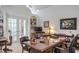 Spacious office features a large desk, shelving, and a view into the hallway at 3452 Forelock Rd, Tarpon Springs, FL 34688