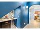 Stylish wet bar with a mini fridge and decor provides a convenient space for drinks at 533 Vista Ridge Dr, Ruskin, FL 33570