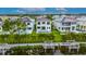 Aerial view of the home and the waterfront community at 6528 Simone Shores Cir, Apollo Beach, FL 33572