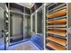 Organized walk-in closet with modern shelving, drawers, and ample storage space at 6528 Simone Shores Cir, Apollo Beach, FL 33572