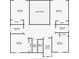 Upstairs floor plan showcasing bedrooms, bathrooms, closets, and laundry room at 6528 Simone Shores Cir, Apollo Beach, FL 33572