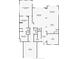 First floor plan featuring the primary bedroom, bathroom, closet, living spaces, kitchen, office, and garage at 6528 Simone Shores Cir, Apollo Beach, FL 33572