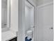 Toilet room with neutral paint and modern fixtures at 6658 Devlin Ln, Wesley Chapel, FL 33545