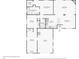 Detailed floorplan featuring a spacious living room, kitchen, bedrooms, and a convenient garage at 6897 18Th N St, St Petersburg, FL 33702