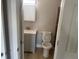 Bright bathroom featuring modern vanity and neutral paint at 8502 Grapefruit Ave, Tampa, FL 33619