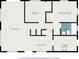 A floor plan of a house showing the layout of rooms at 8556 91St Ter, Seminole, FL 33777