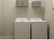 Functional laundry room with modern appliances, practical shelving, and a clean, organized design at 9604 Runaway Breeze Dr, Land O Lakes, FL 34637