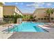 Inviting community pool with clear blue water, lounge chairs, and manicured landscaping at 113 S Sherrill St # 113, Tampa, FL 33609