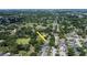 Expansive aerial view showcases the property's location with lush greenery and proximity to neighborhood park at 1617 Dawnridge Ct, Brandon, FL 33510