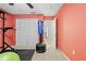 Exercise room including work-out equipment, a fitness ball, and a closet at 19555 Phillips Rd, Brooksville, FL 34604