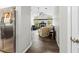 Living room featuring an open design with a view of the fireplace at 19555 Phillips Rd, Brooksville, FL 34604