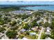 An aerial view of the property close to a boat marina and the bay at 2709 Upton S St, Gulfport, FL 33711
