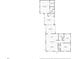Detailed floor plan showcasing the layout of the home, including bedrooms, kitchen, and living spaces at 2709 Upton S St, Gulfport, FL 33711
