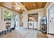 Multi-purpose room boasts laundry area, work space, and wood ceiling at 2709 Upton S St, Gulfport, FL 33711