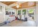 Versatile work space includes wood ceiling, multiple windows and outdoor access at 2709 Upton S St, Gulfport, FL 33711