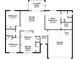 Detailed floor plan showcases the layout and dimensions of the home's living spaces at 2718 Chipley Ave, North Port, FL 34286