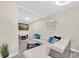 Cozy living room with stylish furniture, fireplace, and a serene ambiance at 2943 Bough Ave # C, Clearwater, FL 33760