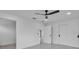 Bright bedroom with large closet, neutral tones, and modern ceiling fan for a relaxing and comfortable atmosphere at 319 Midway Is, Clearwater Beach, FL 33767