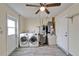 This laundry room has a washer, dryer, water heater, and HVAC unit at 3619 15Th Se Ave, Largo, FL 33771