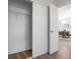 Spacious bedroom closet features ample storage and shelving, perfect for organization at 4418 Pine Meadow Ct, Tampa, FL 33624