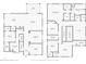 Detailed floor plan showcasing the layout of the house, including the kitchen, bedrooms, and living areas at 449 Bahama Grande Blvd, Apollo Beach, FL 33572