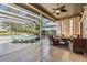 Relaxing screened patio with a nice view of the pool at 5029 Camberley Ln, Oldsmar, FL 34677