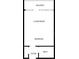 Floor plan showing layout of living room, bedroom, bathroom, foyer and balcony at 611 Destiny Dr, Ruskin, FL 33570