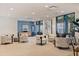 Comfortable seating area in the building's lobby with view of the ocean at 1 Beach Se Dr # 2011, St Petersburg, FL 33701