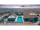Rooftop pool with lounge area offering a refreshing escape with city and ocean views in a luxury condo building at 1 Beach Se Dr # 2011, St Petersburg, FL 33701
