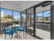 A relaxing seating area provides a comfortable space to enjoy the neighborhood views and wait for guests or a ride at 105 Island Way # 126, Clearwater Beach, FL 33767