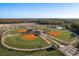 Overhead view of multiple baseball fields, perfect for community recreation and sports leagues at 11551 Callisia Dr, Odessa, FL 33556