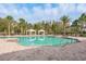 The community pool includes ample lounge chairs and poolside cabanas, offering a luxurious and relaxing outdoor experience at 11551 Callisia Dr, Odessa, FL 33556
