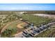 Aerial shot of community sports complex featuring baseball fields, soccer fields, and ample parking at 11551 Callisia Dr, Odessa, FL 33556