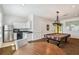 Community area with pool table, kitchenette, and seating for social gatherings at 119 Beach Haven Ln, Tampa, FL 33609