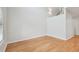 Empty room with hardwood floors and high ceilings at 119 Beach Haven Ln, Tampa, FL 33609